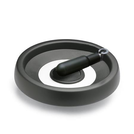 Otto Ganter Handwheel with Retractable Handle Plastic, GN 524.3